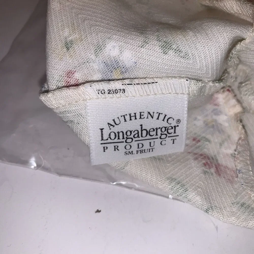 Longaberger Spring Floral Small Fruit Storage Solutions Basket Liner